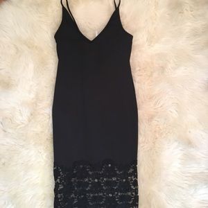 Free People Dresses - Free People Intimately Black Slinky Slip Dress Free People Dresses - Free People Intimately Black Slinky Slip Dress